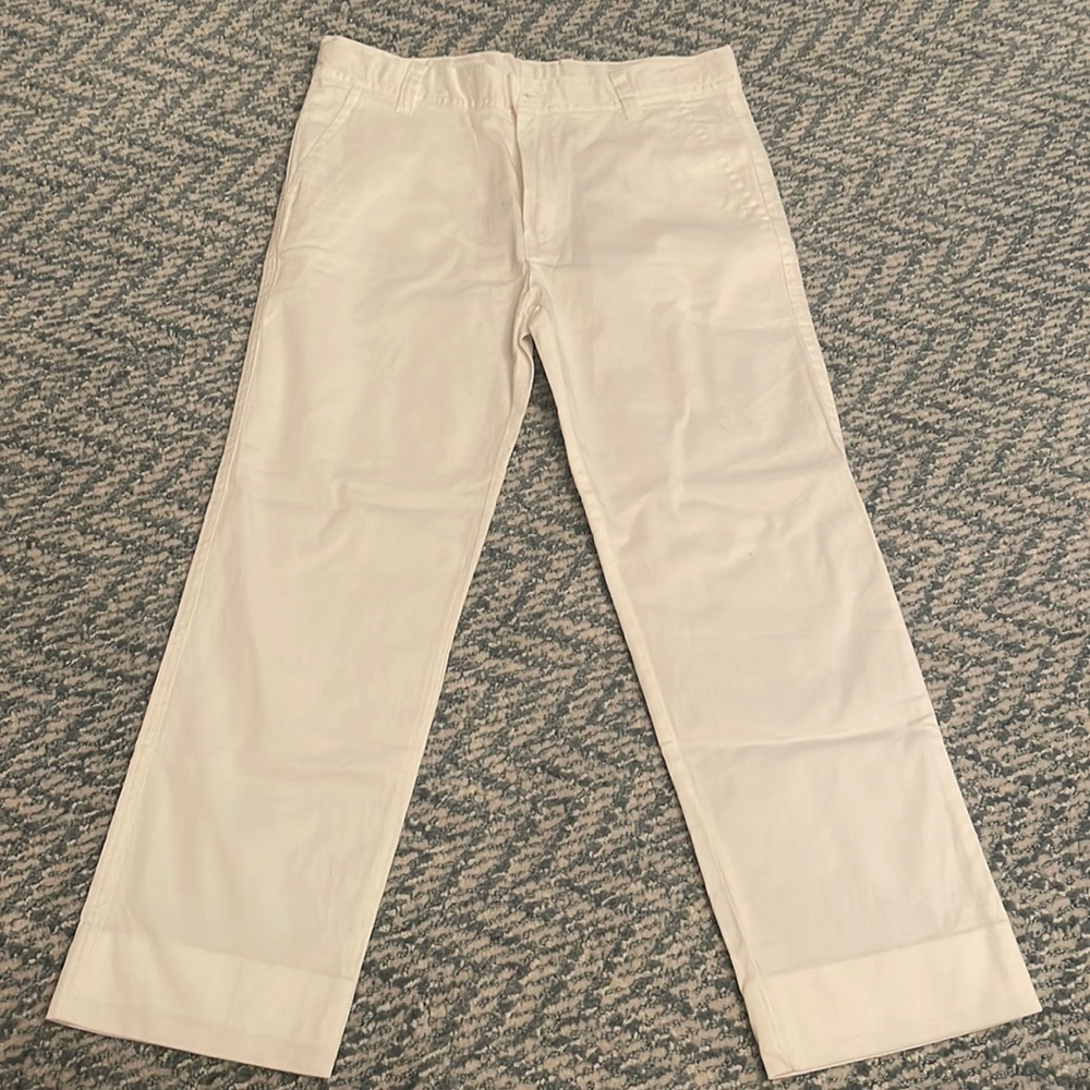 Dal Lago Club Boys size 10 white cotton pants. Slim fit.